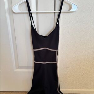 Abercrombie & Fitch Black and Gray Jumpsuit